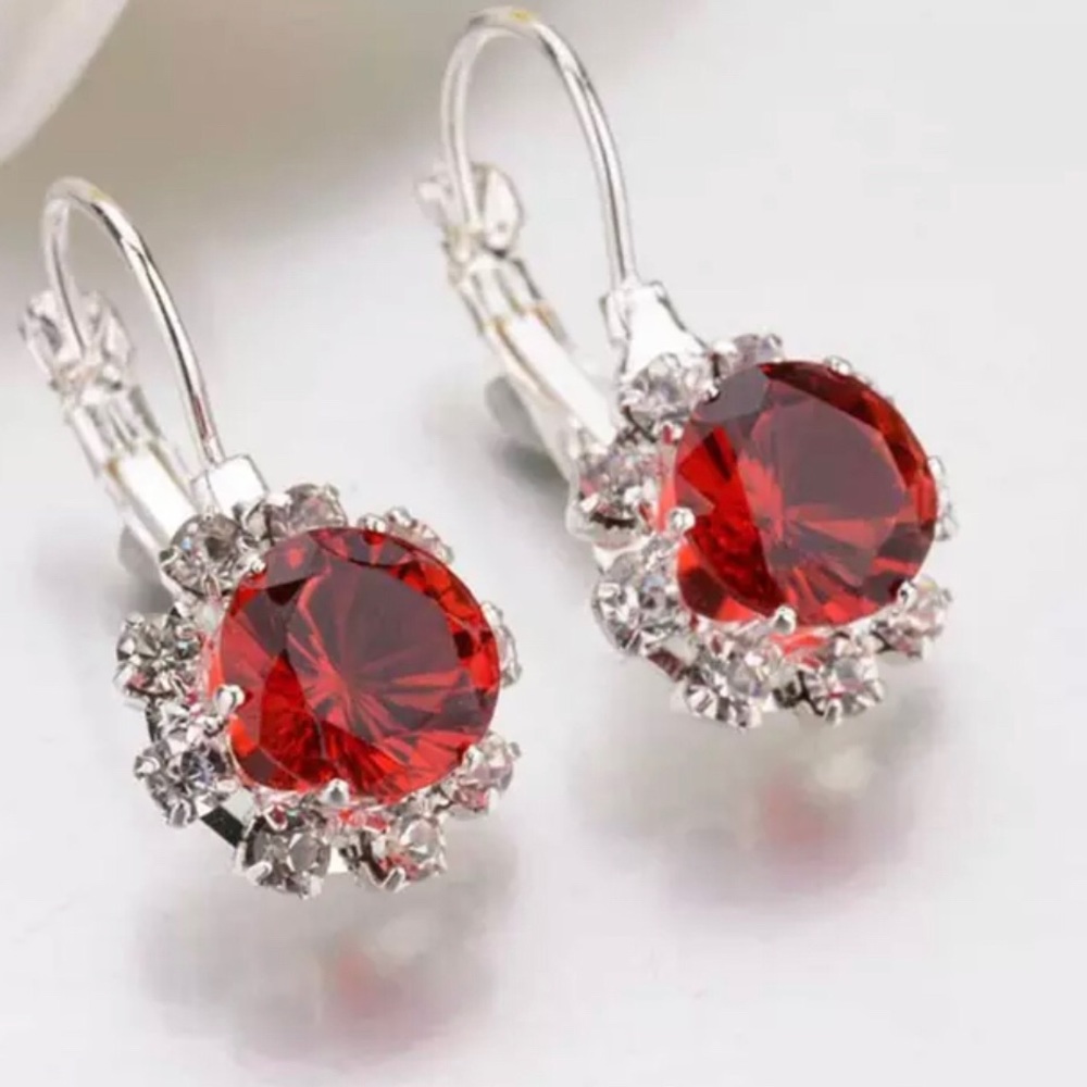 1.5 CT Austrian Crystal Drops dipped in 925